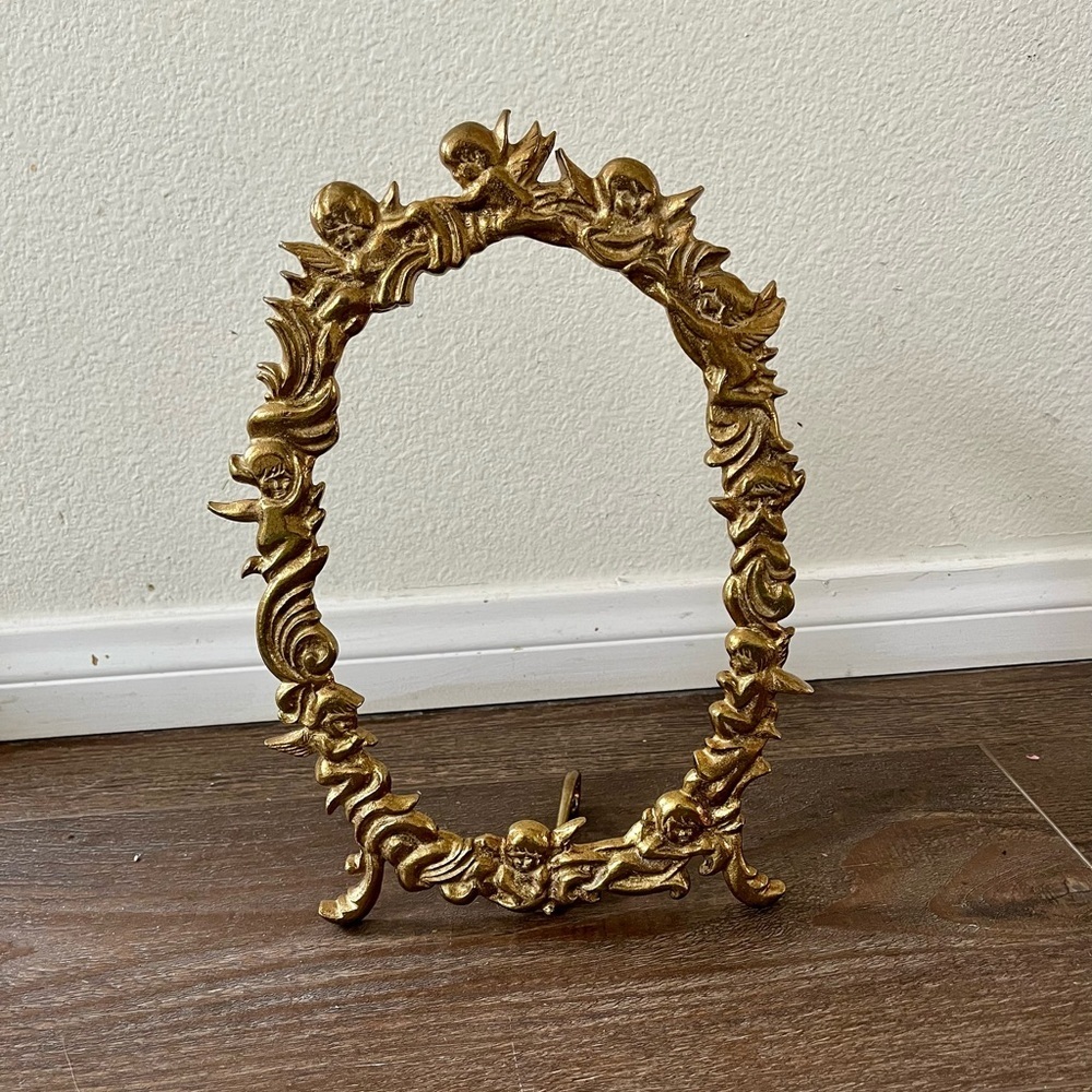 Gold Color Ornate Oval Picture Frame 8/12 inches - Picture 13 of 13